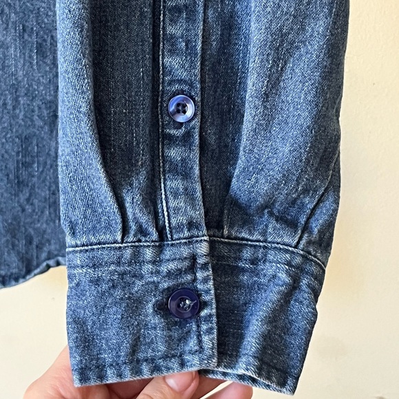 Edward woman denim long sleeve button down - Picture 4 of 8